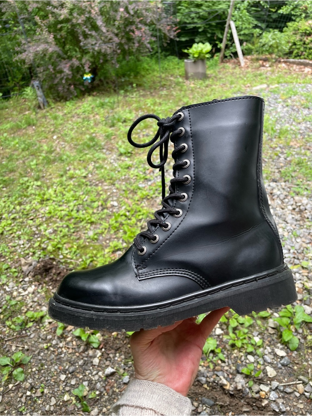 Demonia Bolt 200 Black Combat Boots Size 9